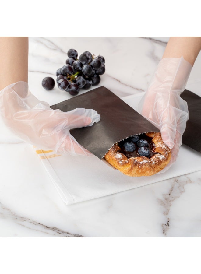 Restaurantware أكياس ساندويتش باج تيك 7 × 5 بوصة، 100 كيس مخبز مقاوم للدهون - قابلة للاستخدام في الميكروويف، قابلة للتخلص، أكياس غداء ورقية سوداء، للكوكيز، السندويشات، الحلويات، البطاطس، والخبز - Image 5