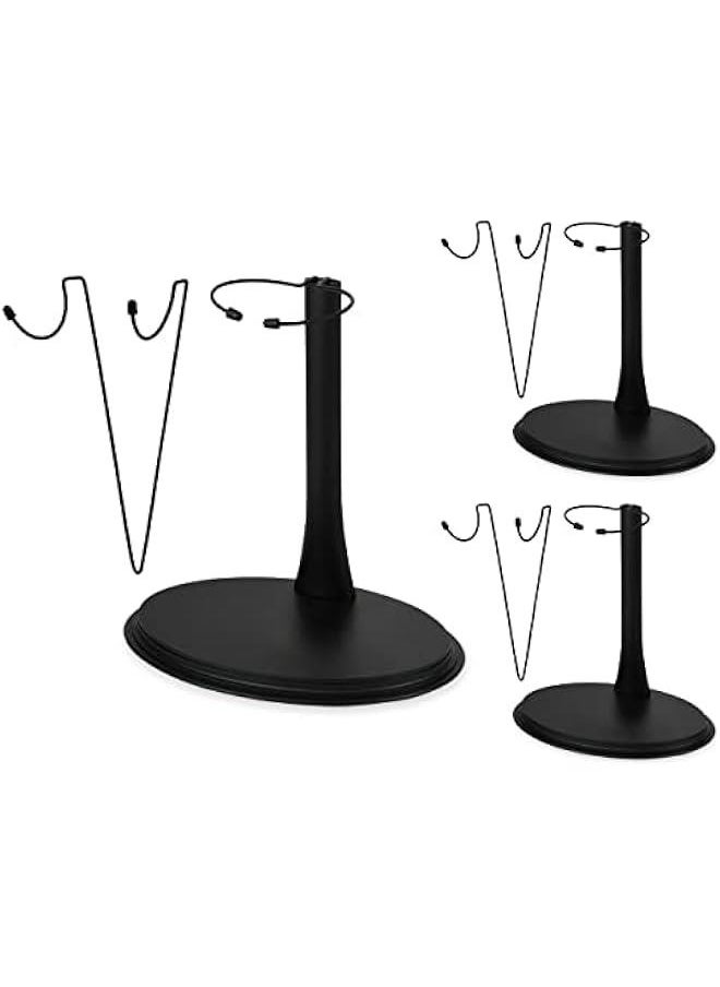 1/6 Scale Action Figure Display Stand Set (U and C Clips) for 12 Inch Action Figure, Adjustable Height (5 to 8 Inches) (U and C Clip 3 sets)  - Image 1