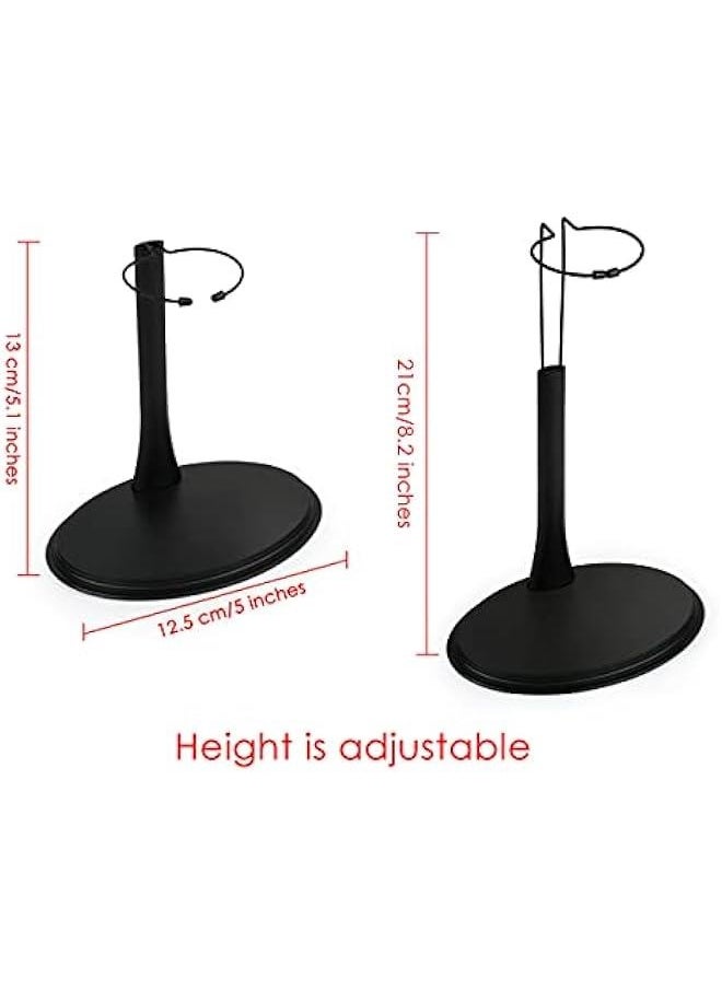 1/6 Scale Action Figure Display Stand Set (U and C Clips) for 12 Inch Action Figure, Adjustable Height (5 to 8 Inches) (U and C Clip 3 sets)  - Image 2