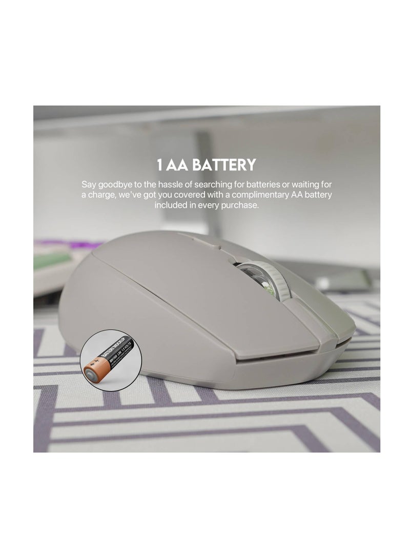FANTECH Fantech GO W193 Wireless Mouse with Optical Sensor, Bluetooth 5.0 and 2.4GHz Wireless Technology, Adjustable 800-1600 DPI, 4 Buttons, Silent Click Mice for WindowsXP/7/8/10/11/Mac OS  - Image 3