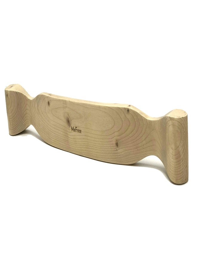 MeFree Eco-Friendly Wooden Yoga Curvature Plank, Aesthetic Support, 60 × 7 cm (Light Brown) - Image 3