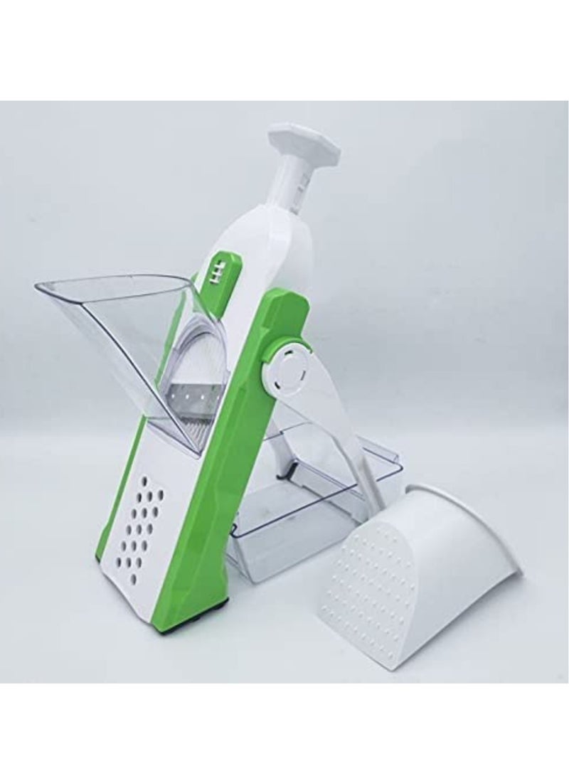 Multifunctional Vegetable Cutter, Adjustable Kitchen Mandoline Slicer, Adjustable Thickness Potato and Onion Cutter, Safe Upright Fruit Cutter, French Fries  - Image 1