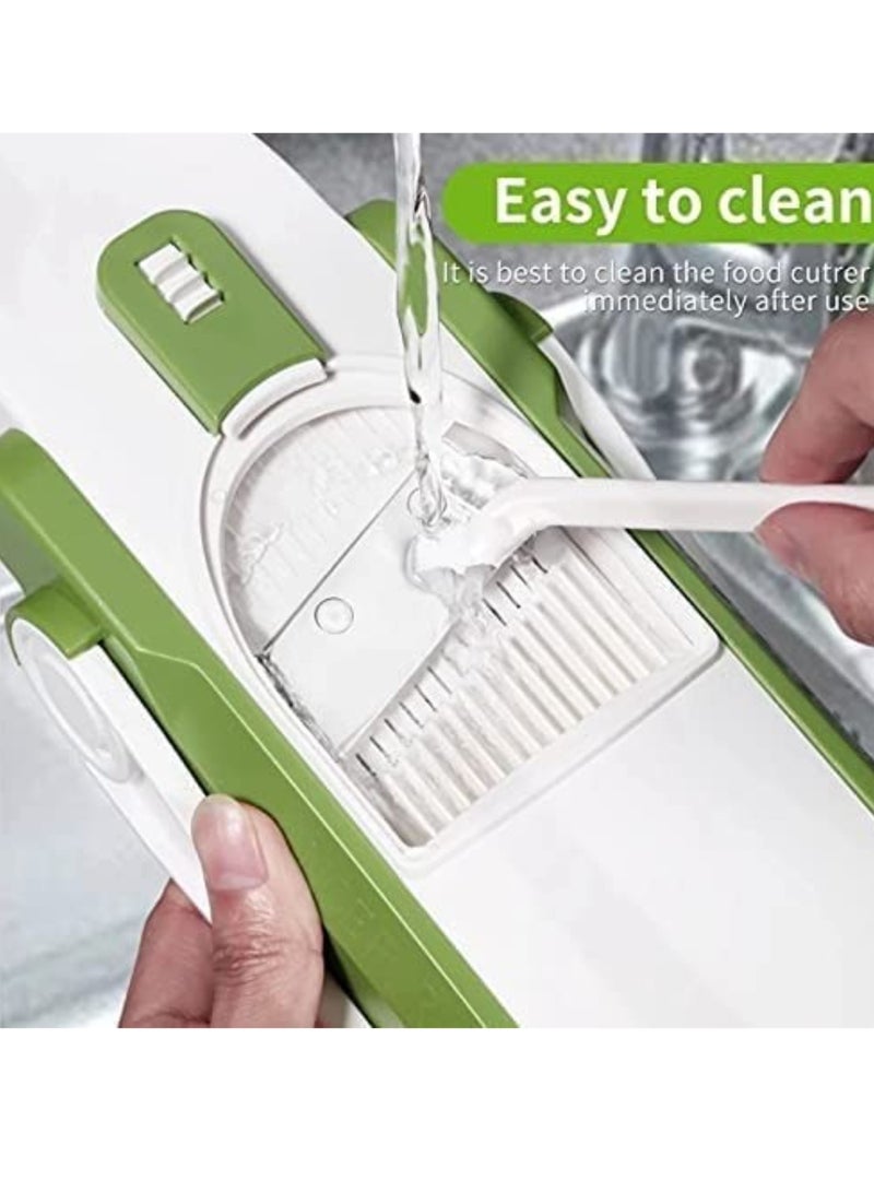 Multifunctional Vegetable Cutter, Adjustable Kitchen Mandoline Slicer, Adjustable Thickness Potato and Onion Cutter, Safe Upright Fruit Cutter, French Fries  - Image 2