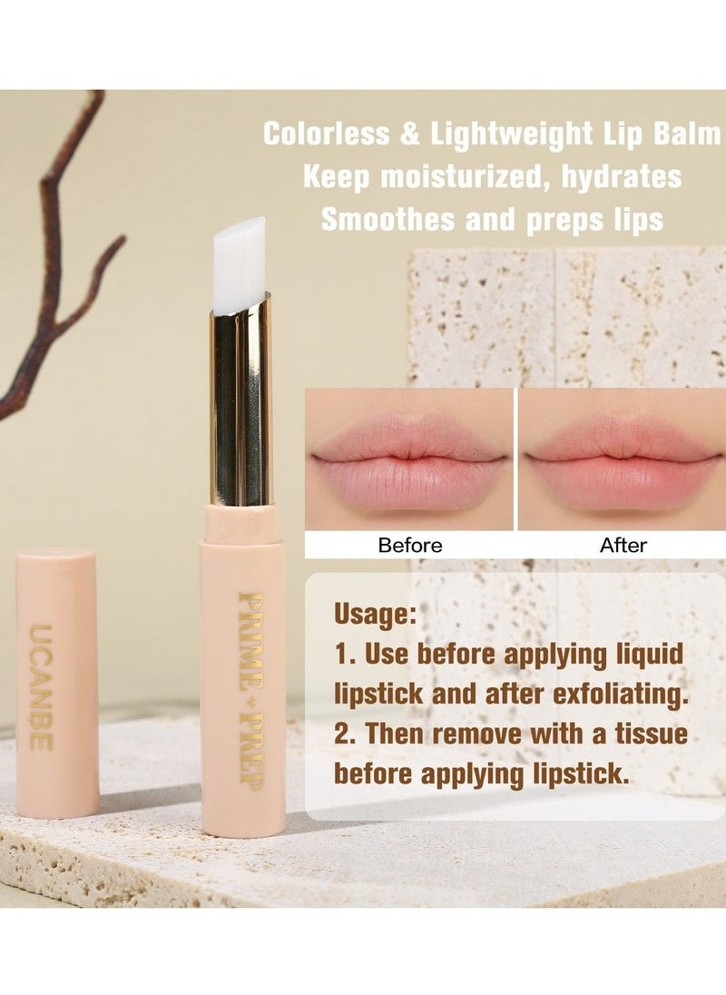 UCANBE Matte Lip Gloss + Lip Liner + Primer Set (6+6+1)