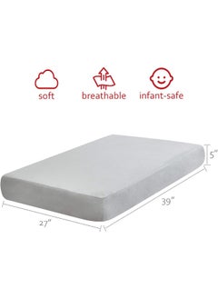 Moonsea Moonsea Pack N Play Sheets, 100% Cotton Flannel, Fitted Portable Mini Crib Sheet for Girls Boys, Ultra Soft Breathable Convertible Playard Mattress Cover, Playard Playpen Sheet, Grey  - Image 3