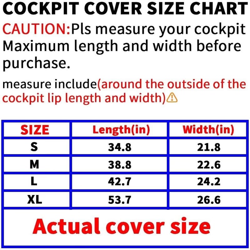 Chuanke Store Kayak Cockpit Cover UV60+ 420D Oxford Adjustable Canoe Dust-Proof and Waterproof Seat Cover - Image 2