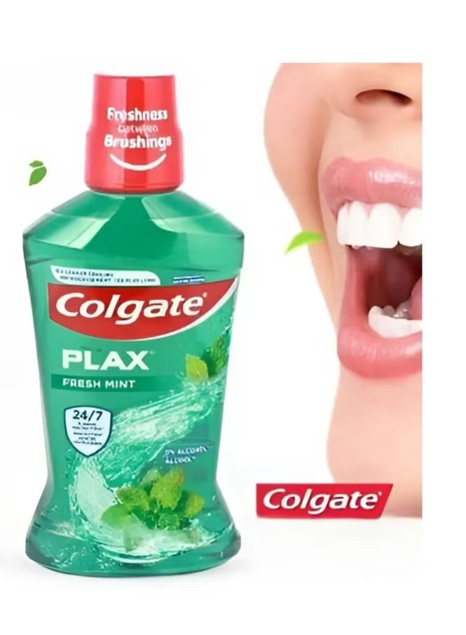 Colgate Plax Fresh Mint Mouthwash 500ml - Image 2
