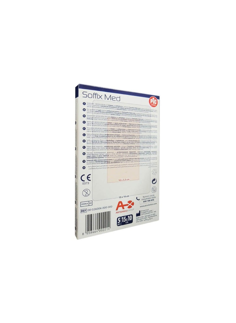Soffix Med Delicate Post-Op Plaster 15 Cm X 10 Cm 5'S