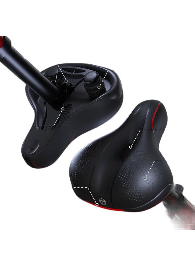 JD.com Jingzao Bicycle Seat, Mountain Bike Road Bike Soft Thickened Riding Seat, Enlarged Shock-Absorbing Comfortable Easy Installation - Image 1