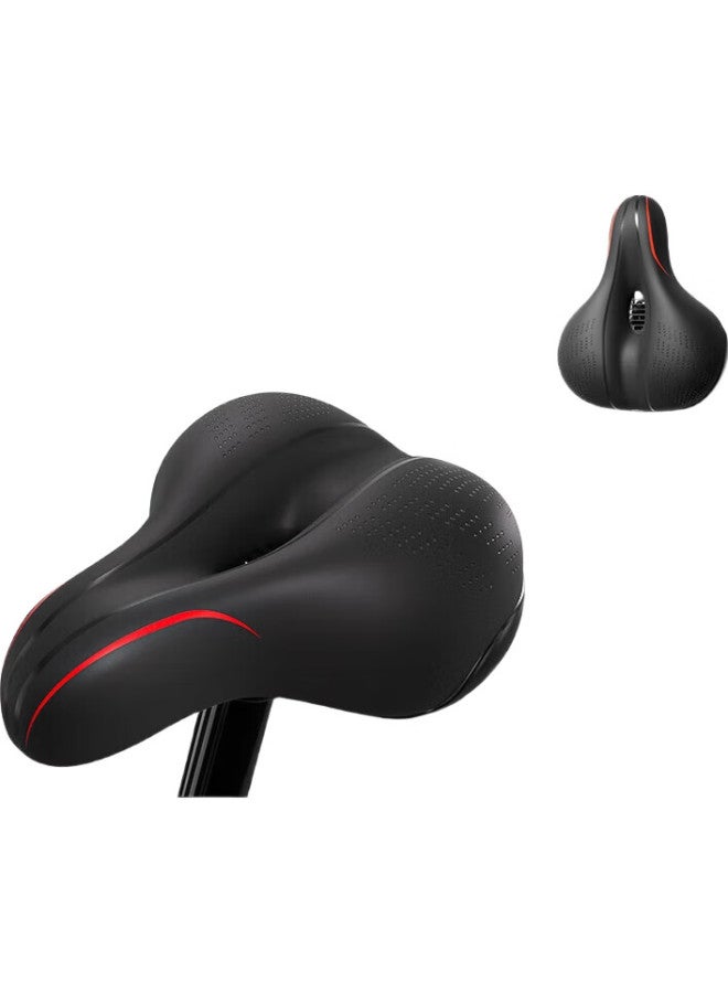 JD.com Jingzao Bicycle Seat, Mountain Bike Road Bike Soft Thickened Riding Seat, Enlarged Shock-Absorbing Comfortable Easy Installation - Image 2