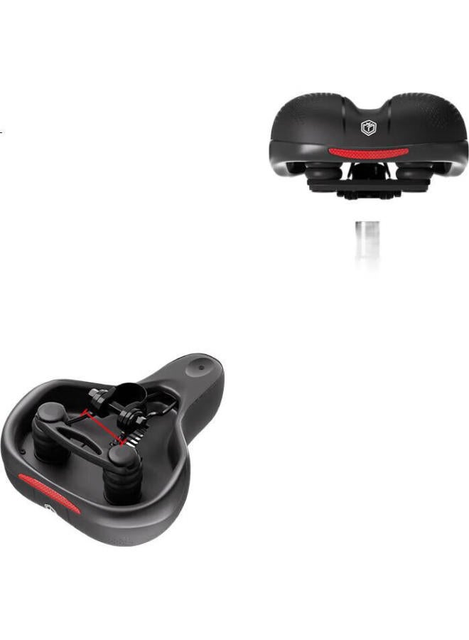 JD.com Jingzao Bicycle Seat, Mountain Bike Road Bike Soft Thickened Riding Seat, Enlarged Shock-Absorbing Comfortable Easy Installation - Image 3