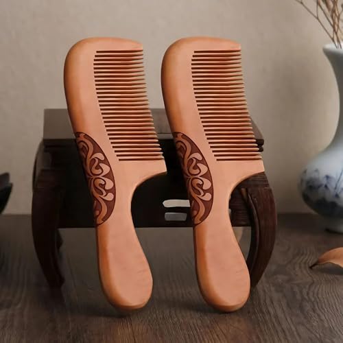 Fegor Wooden Handle Hair Comb – Pack of 1 | Natural Wooden Hair Comb with Handle for Men, Women, and Kids | Anti-Static, Smooth Teeth, Daily Hair Grooming - Image 5