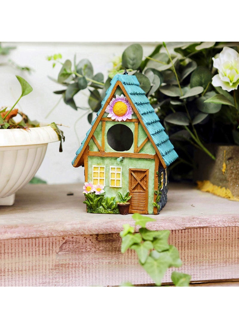 Colorful Wooden Bird House, Cute Hanging Nest for Garden and Indoor Decor, Perfect Gift for Bird Lovers and Nature Enthusiasts - Image 5