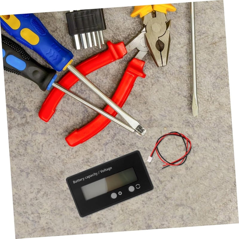 PRETYZOOM 12V Battery Monitor Gauge LED Display for Golf Carts Easy Connection Black - Image 5