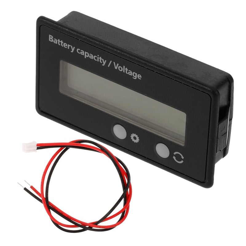 PRETYZOOM 12V Battery Monitor Gauge LED Display for Golf Carts Easy Connection Black - Image 2