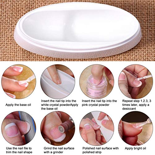 Armear Fashion Nail Dipping Powder French Tray Manicure Mould Nail Dip Container - Image 4