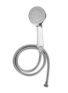 Epsilon Hand Shower Set- EPSBA1535 Round Shape, 100 mm Diameter, 245 mm Length Plastic Material Bathroom Fitting, UV Plated with 1.2 m Stainless Steel Hose and Holder  - Image 5