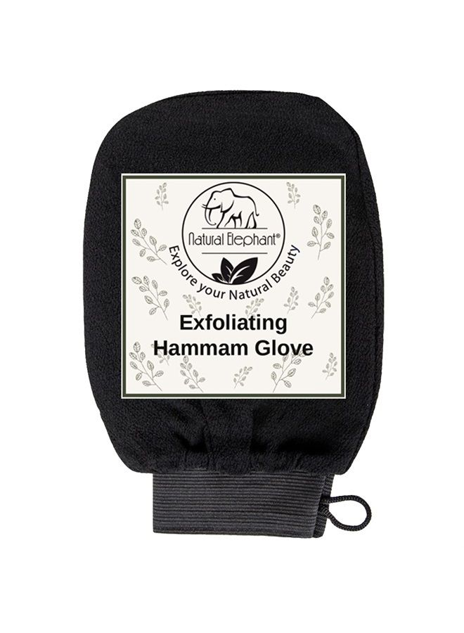 Natural Elephant Exfoliating Hammam Glove - Face and Body Exfoliator Mitt (Black, Brown and Orange (Pack of 3)) - Image 2