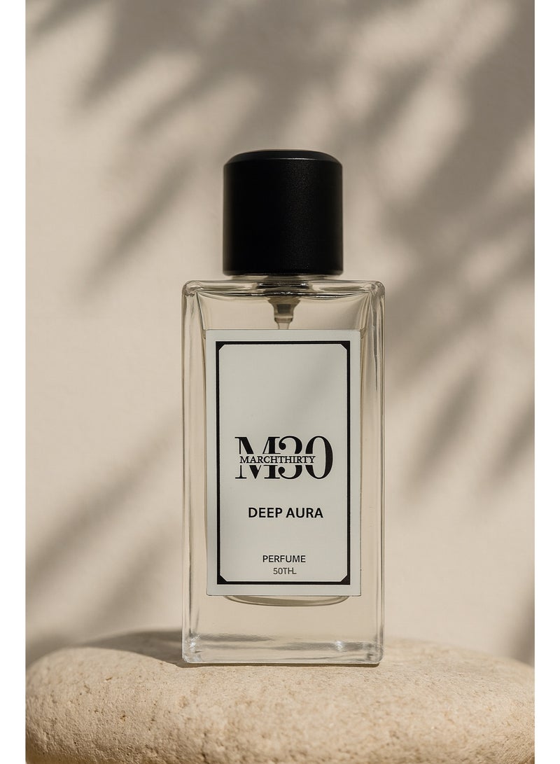 March Thirty Deep Aura Eau de Parfum 50ML – Long-Lasting Woody Citrus Aromatic Perfume for Men - Image 2