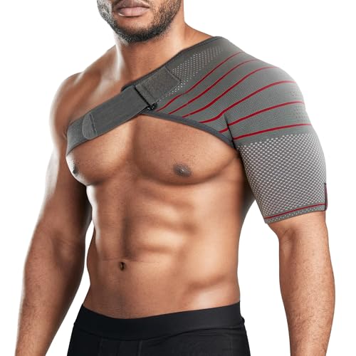 ORTONYX Shoulder Stability Brace Compression Sleeve for Rotator Cuff Support, Injury Prevention, Dislocated AC Joint, Labrum Tear, Frozen Shoulder Pain, Sprain, Soreness, Bursitis/M - Image 1