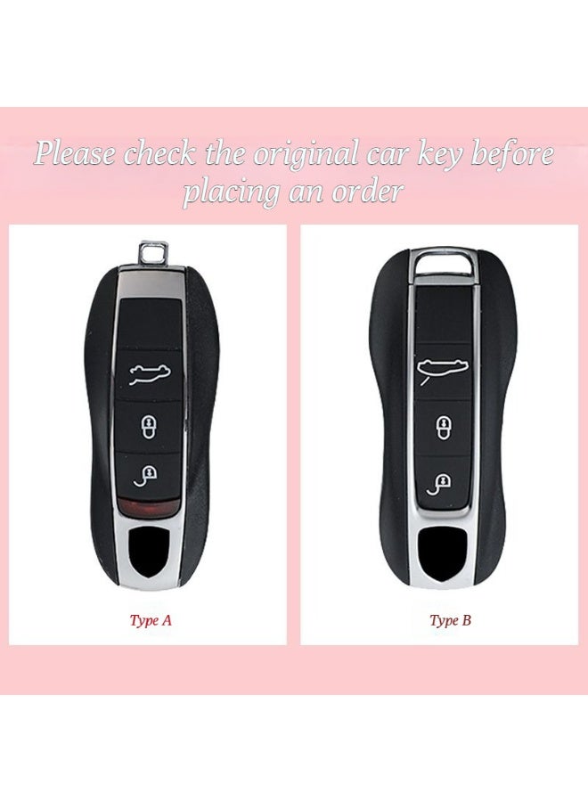 Porsche Design Suitable for Porsche key case, Macan, Cayenne, 718, Panamera, 911, Taycan vehicle key lanyard - Image 4
