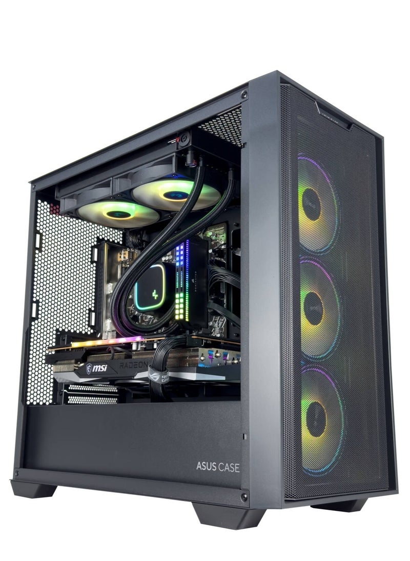 NANOTECH Mid-Range Gaming PC - Intel Core i5-14400F Processor, 10 Cores & 16 Threads, DDR5 32GB (2*16) 6400MHz Ram, Nvidia GeForce RTX 4060 8GB OC Edition GDDR6 Graphics Card, 2TB NVMe M.2 SSD, 3 Fan AIO Liquid Cooler, 650W 80 Plus Power Supply, Windows 11 Pro | Wi-Fi  - Image 2
