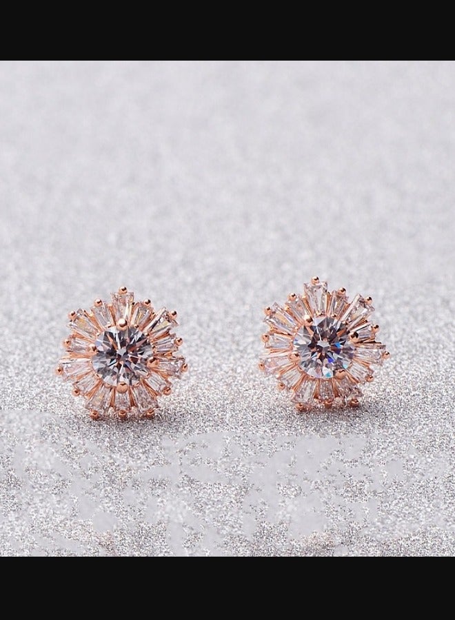Chomel Sunshine Warm Love Elegant Broad Rhyme Stud Earrings  - Image 1