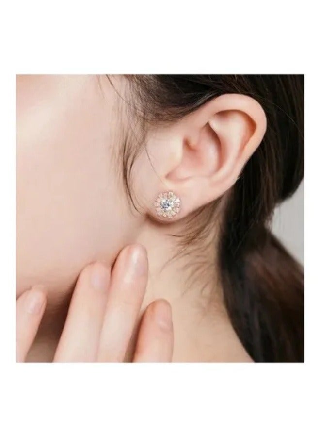 Chomel Sunshine Warm Love Elegant Broad Rhyme Stud Earrings  - Image 2