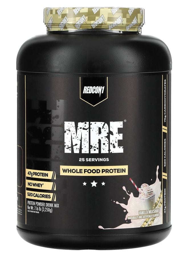 REDCON1 MRE Whole Food Protein Vanilla Milkshake 7.16 lb (3250 g) - Image 1