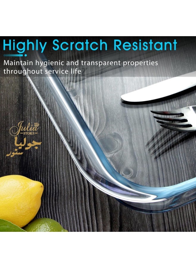 Julia Store Glass Baking Dish Set Of 3 for Oven, Glass Pan for Cooking Rectangular Bakeware Glass Casserole Dish  - Image 3