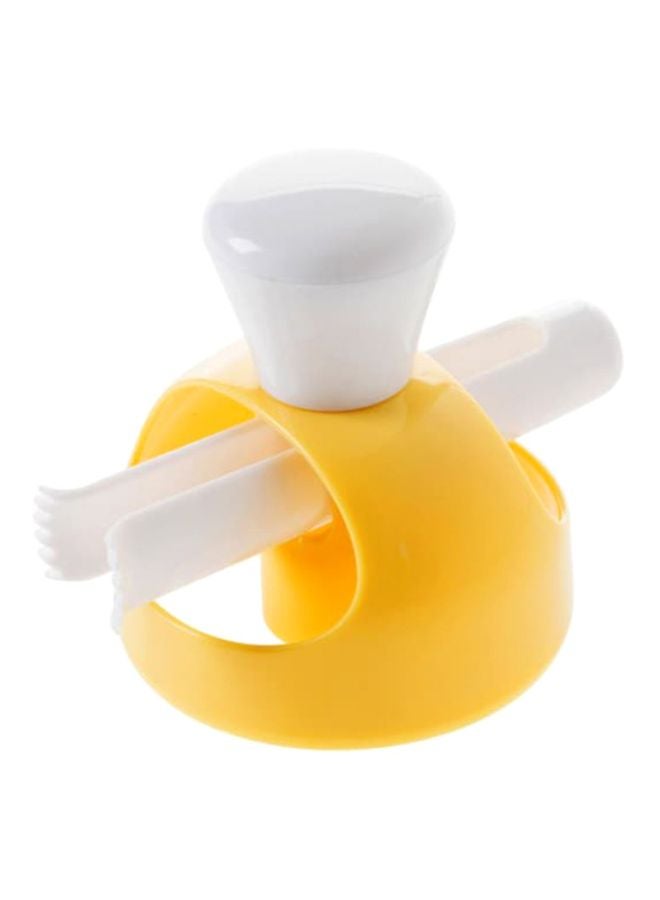 Doughnut Baking Mold Yellow/White 8.5x8x4cm - Image 1