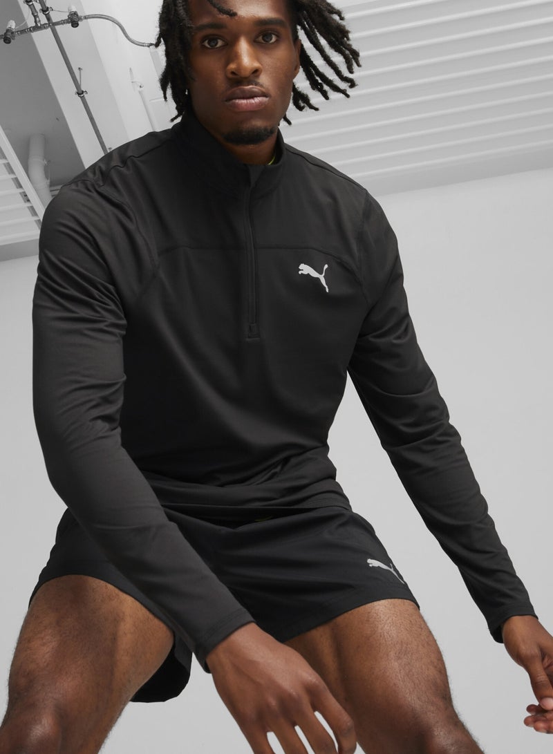 بوما بلوفر للرجال RUN CLOUDSPUN Quarter-Zip - Image 1