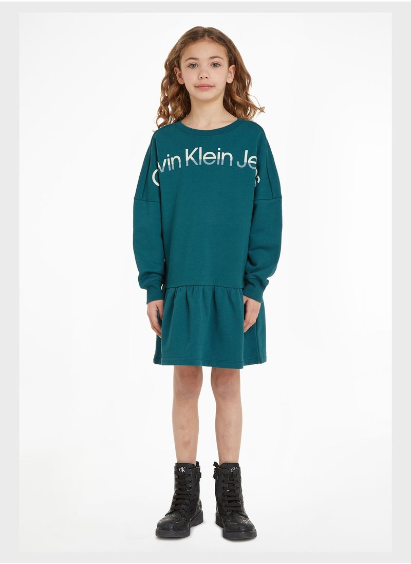 Calvin Klein Jeans - Kids Logo Midi Dress - Image 1