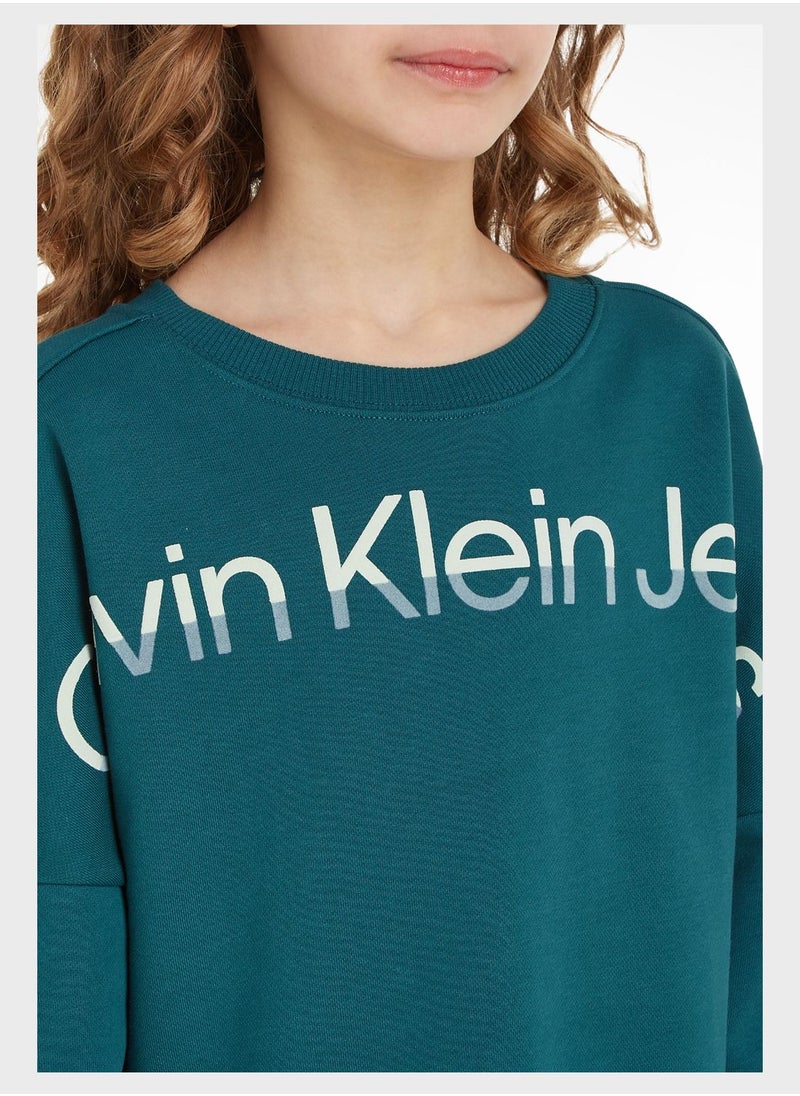Calvin Klein Jeans - Kids Logo Midi Dress - Image 1