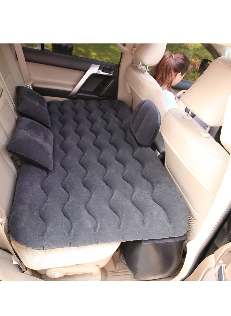 Sharpdo 5 Piece Air Mattress Car Inflatable Bed for For Outdoor Camping Travel, Black - Image 1