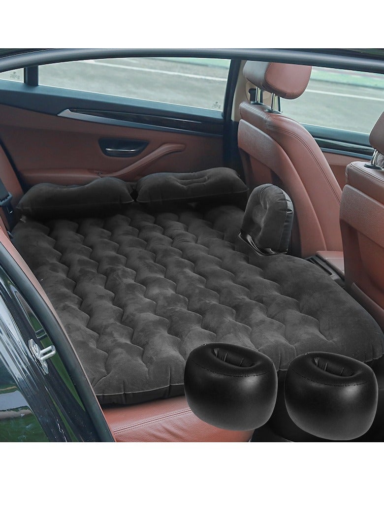 Sharpdo 5 Piece Air Mattress Car Inflatable Bed for For Outdoor Camping Travel, Black - Image 5