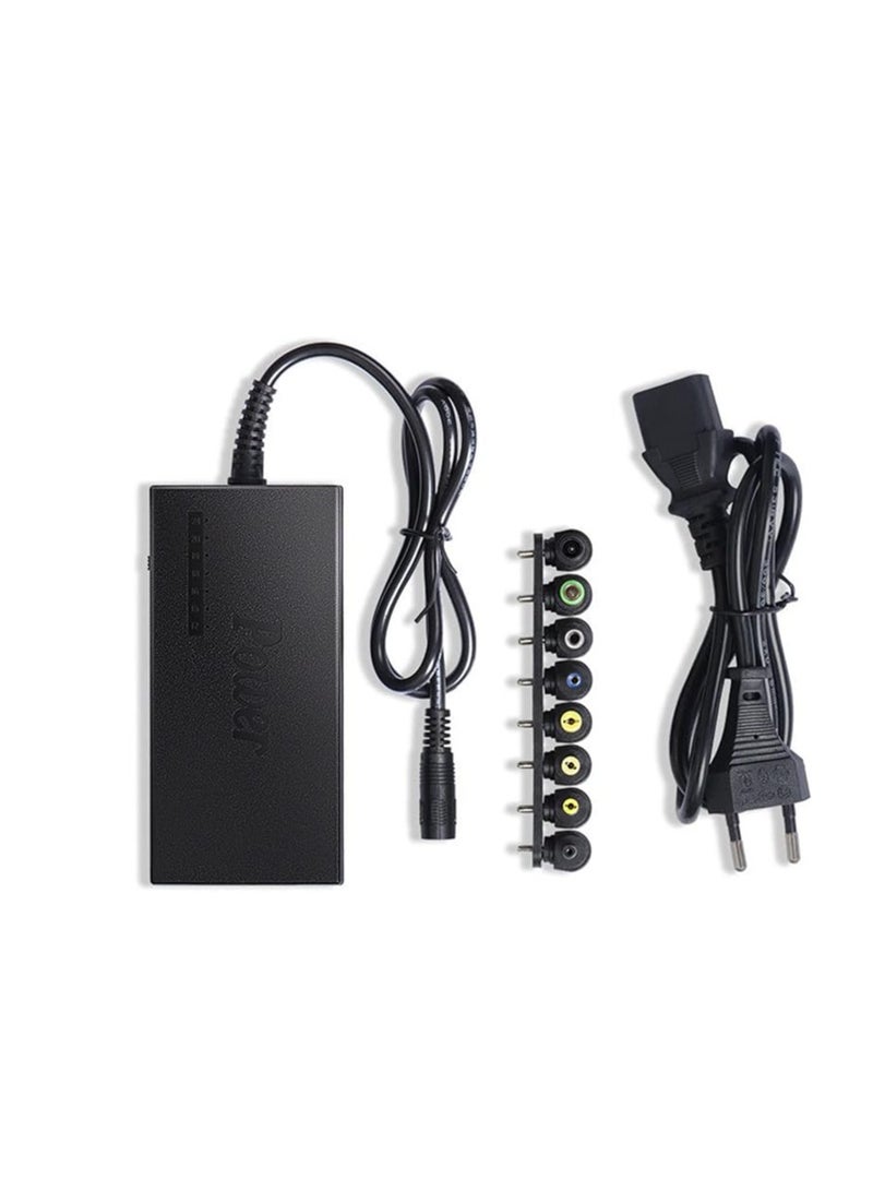Terabyte Power Adapter, 96W Universal Laptop Power Charger AC Adapter with 8 DC Jack Plug Converters 12V to 24V Adjustable Portable Charger EU Plug - Image 2