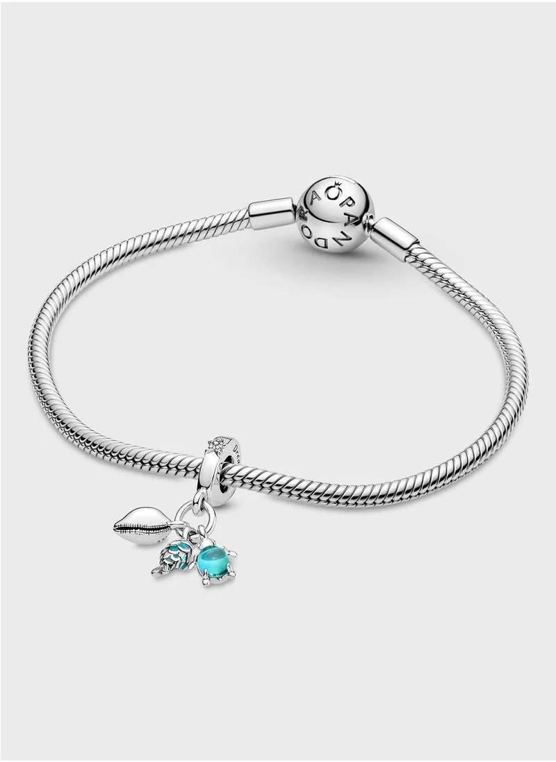 PANDORA Fish, Sea Turtle & Conch Triple Dangle Charm