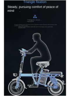 Gasin Folding Electric Bicycle With A Range Of 120 Kilometers Electric Scooter Ultra-light Scooter  - Image 2