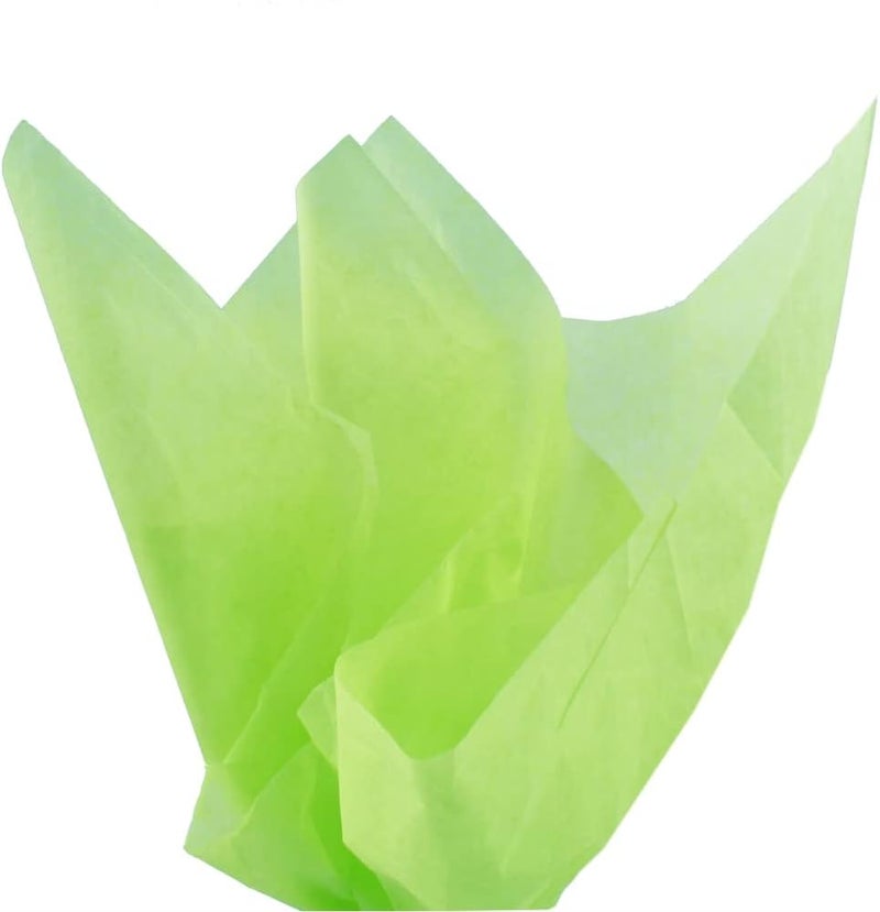 PMLAND Gift Wrapping Tissue Paper - Bright Green Color - 20 Inches x 26 Inches 60 Sheets - Image 1
