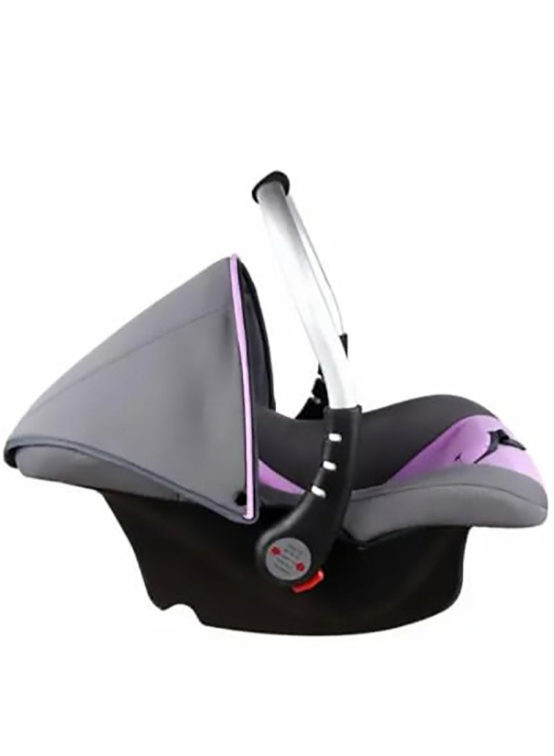 كرسي سيارة بمستويات يد معدنية لحديثي الولادة - حتى 18 شهر - رمادي/بينك - Image 2