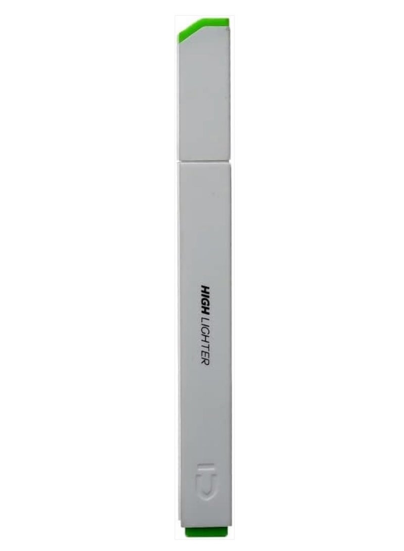 M&G Chisel Tip Non Toxic Highlighter - green No: AHMU1602 - Image 2