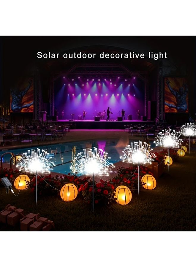 5Pcs Solar LED Starburst Lights 400 LEDs 8 Modes IP44 Multi Color Outdoor Garden - Image 5