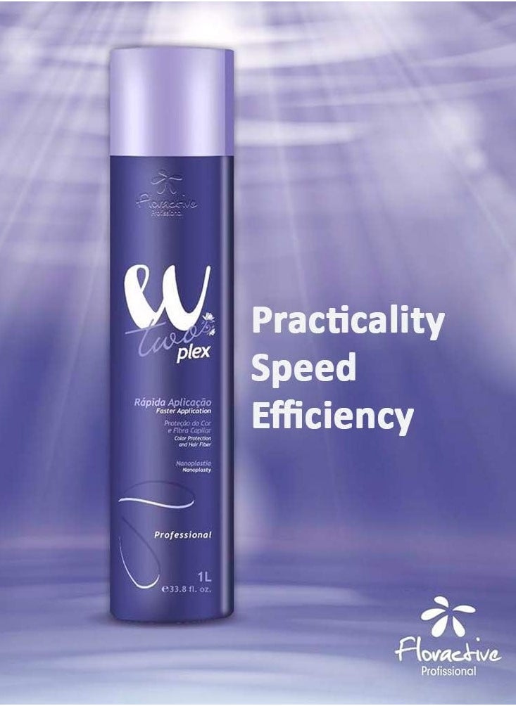 Floractive - Floractive Professional WTwo Plex Progressive Straightening with Color Protection – 1000ml - Image 1