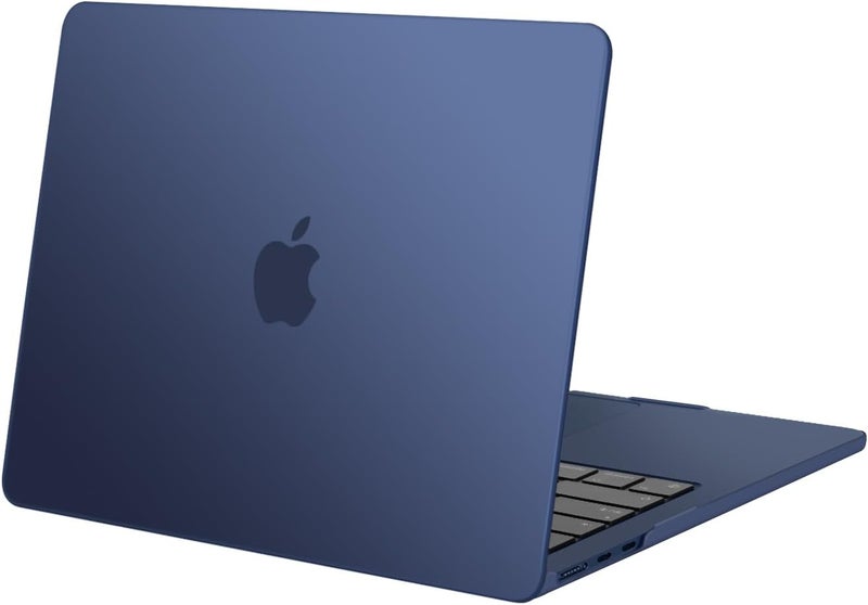 موسيسو غلاف MOSISO متوافق مع MacBook Air 13 بوصة موديلات M5 2026 M4 2025 M3 M2 2024-2022 A3449 A3240 A3113 A2681، غلاف صلب واقٍ مقاوم للخدوش لـ MacBook Air 13.6 بوصة، أزرق ضبابي - Image 1