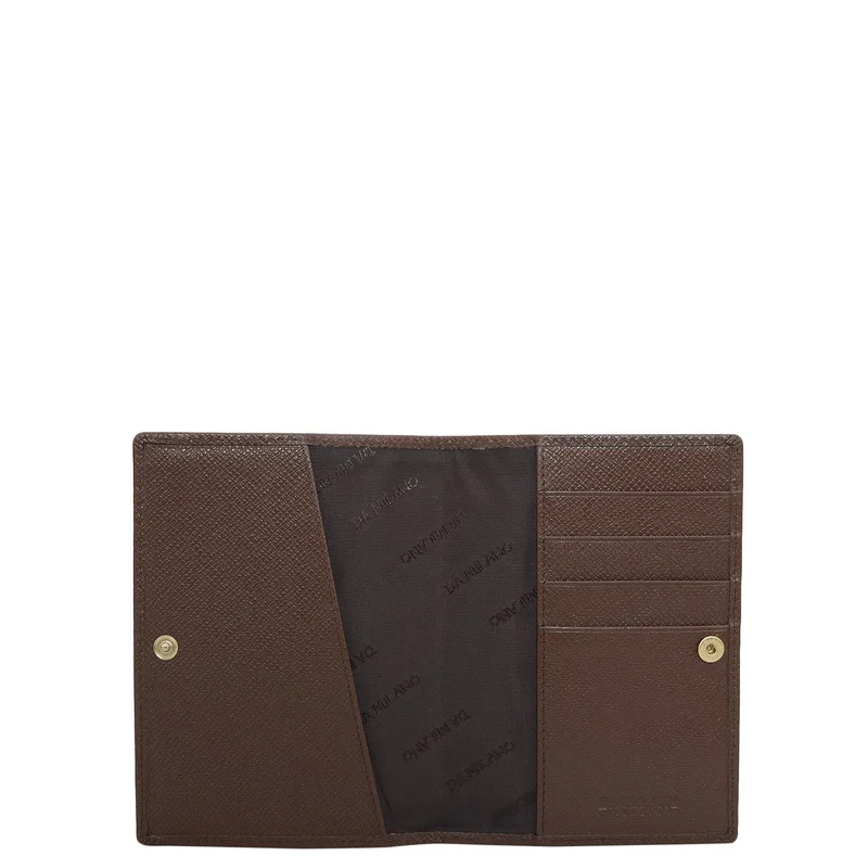 Da Milano Croco Leather Passport Case - Date