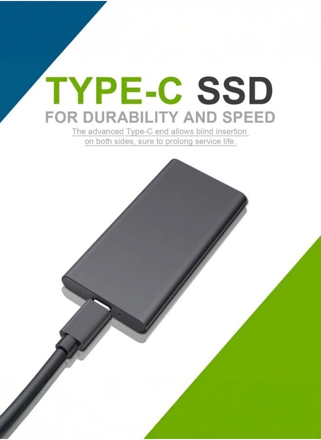 SSD 16TB Portable SSD External Solid State Drive USB 3.1 Type-C External SSD Hard Drive 3-Year Warranty Reliable Storage for Gaming/Students/Professionals 16TB, Greay  - Image 3