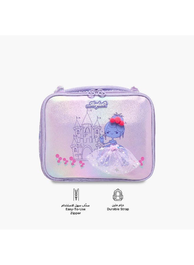 Skylar Princess Print Lunch Bag for Girls - Image 4