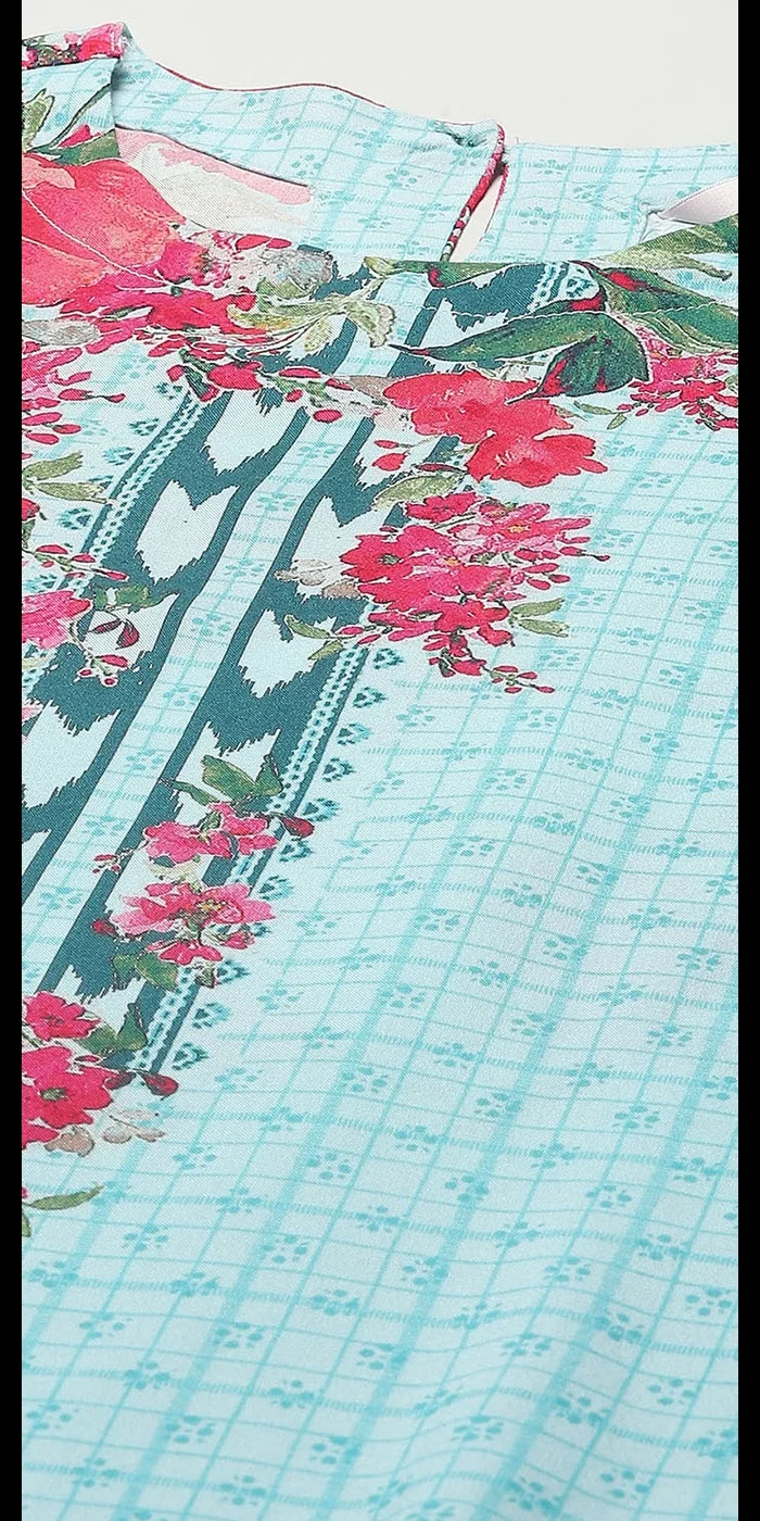 بيبا مجموعة بدلة الرايون الفيروزي المستقيمة