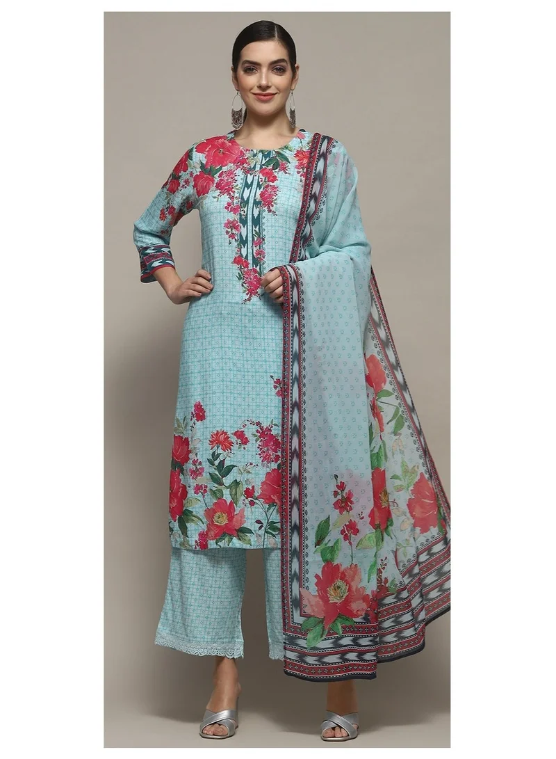 بيبا مجموعة بدلة الرايون الفيروزي المستقيمة